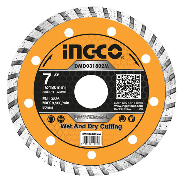 Disco diamantato 180mm turbo