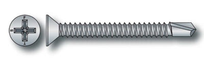 Vite testa piana svasata autoperforante zincata 4,8x45 (pz.200)