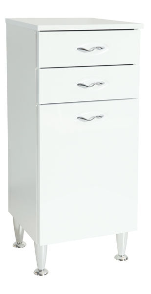 Mobile multiuso 2cassetti+1anta 35x34x84h bianco