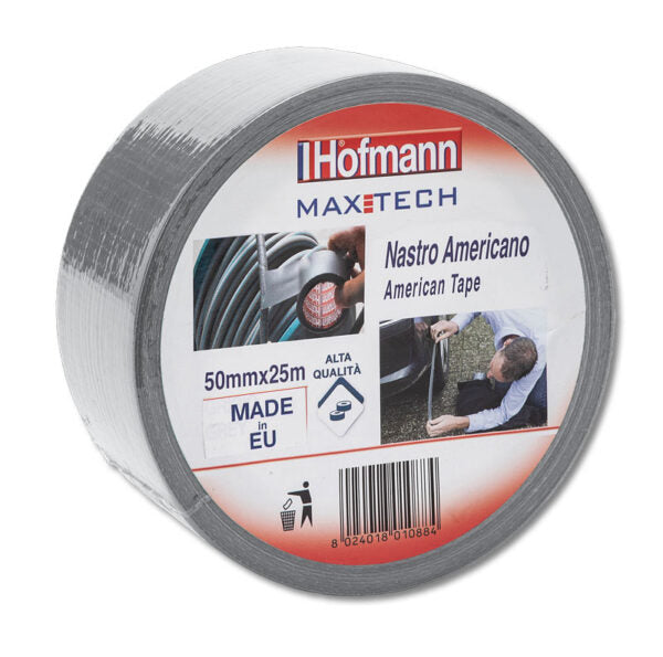 Nastro americano a180 hofmann gomma sintetica 48mmx25mt grigio