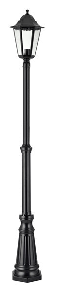 Lampioncino alluminio singolo nero