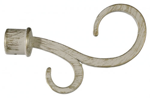 Bastone estensibile per tenda atene da cm. 120 a 210  avorio/oro