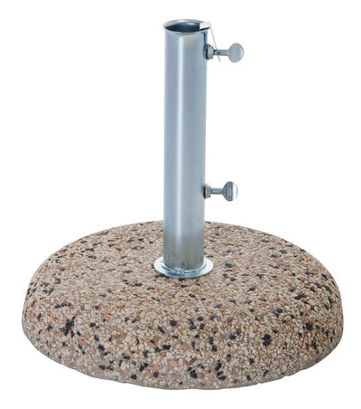 Base per ombrelloni a palo in cemento/ghiaia 35kg per pali Ø 38/48 mm