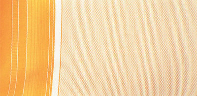 Tenda sole caduta con movimento 2,5x2,5 giallo/bianco
