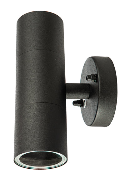 Applique teti nero gu10 2 luci