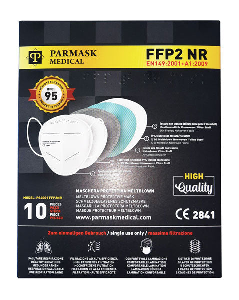 Mascherina ffp2 s/valvola nera