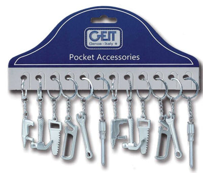 Cartella 12 portachiavi mini tool forme assortite