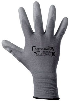 Guanti filo con./punt.grigio tg 9