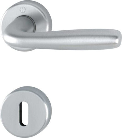 Maniglia Maribor Foro Chiave Normale Cromo Satinato