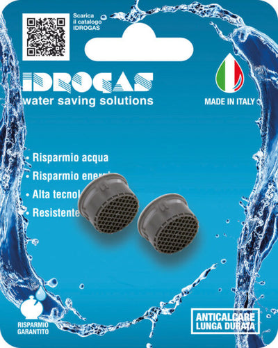 Cartucce per aeratore blister da 2 pezzi femmina 22x1 15l/minuto