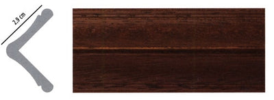Paraspigolo ayous 29x29 sagomato rovere