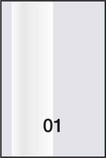 Profilo Rondbrill in pvc porcellanato h.2,50 dim.10x30(mm)bianco.