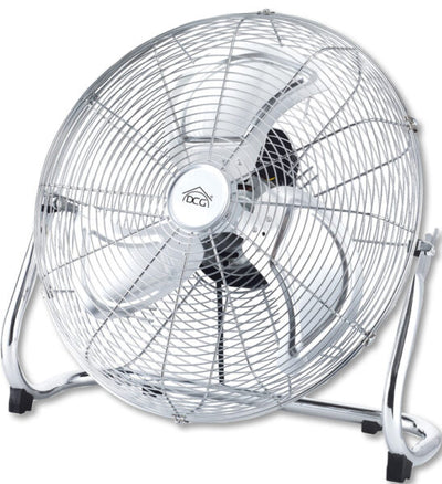 Ventilatore verticale metallo cromato,3 velocità.Cm55 W150