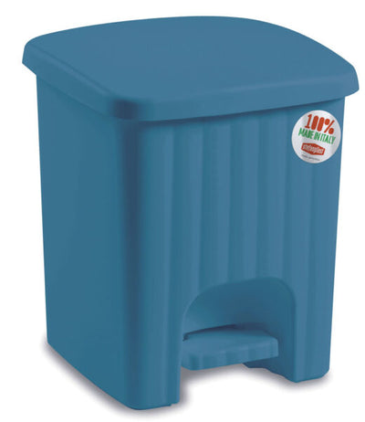 Pattumiera pedalina lt.4,5 blu ottanio