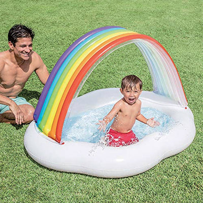 Piscina baby arcobaleno 142x119x84