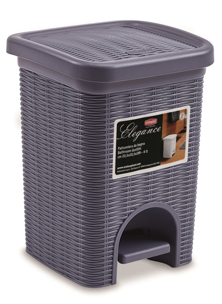 Pattumiera bagno elegan.lt.6 blu n.