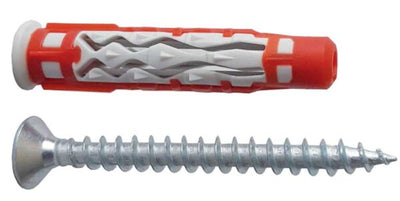 Tasselli nylon duofix mm6 + viti + barattolo promo 50 pz