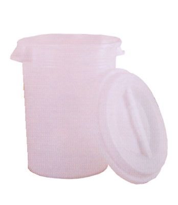Contenitore con coperchio in polietilene lt.75 bianco
