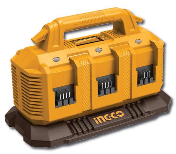 Carica batterie rapido con 6 posti di carica