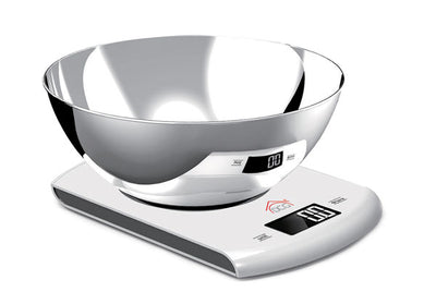 Bilancia cucina digitale,capacità max 5 kg,funzione tara, ciotola inox