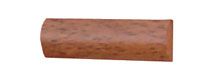 Cornice in legno di ayous verniciato mm.14x4,5 asta da mt.2 ciliegio