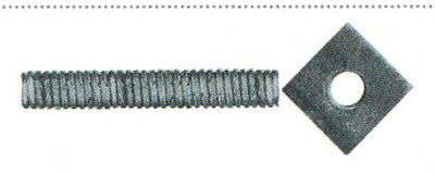 Mozzone con dado m4 zincato(pz.250)