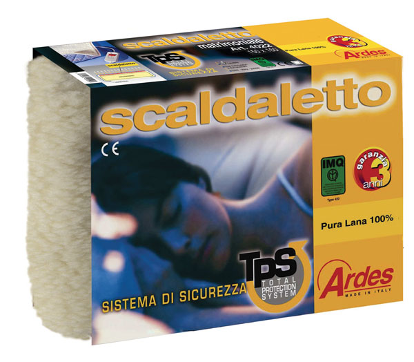 Scaldaletto pura lana 150x80 singolo