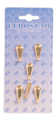 Gancio goccia dorato bl.5 pz. j050