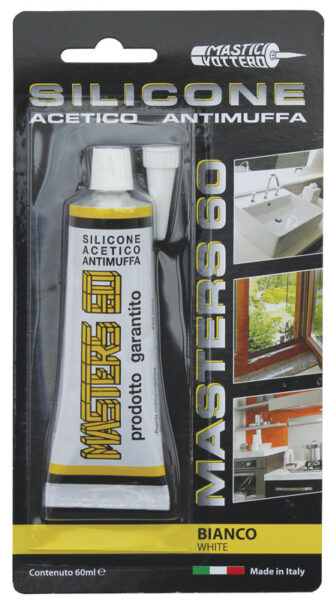 Silicone tub.blister bianco ml60