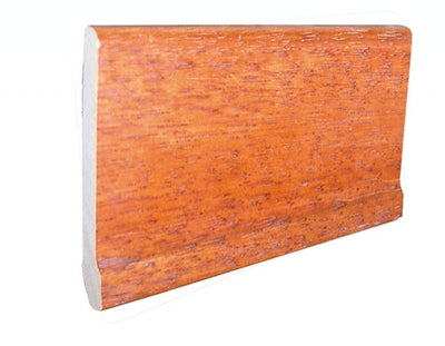 Battiscopa mm.70x8 in legno di ayous colore: noce chiaro