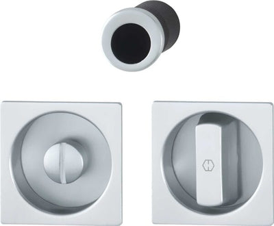 Kit per Porte Scorrevoli Quadro Argento Hoppe