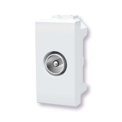 Presa antenna TV (maschio) bianco Serie Living
