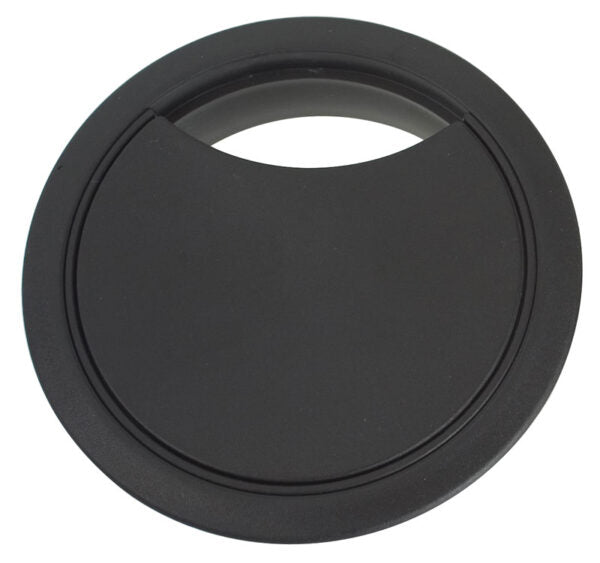 Passacavo in plastica d.80 nero