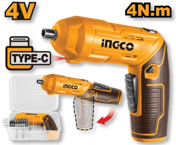 Cacciavite a batteria 4V Ingco