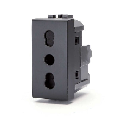 Presa P17/11 nero Serie Living
