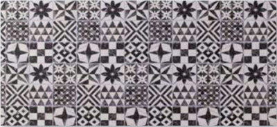 Tappeto Joke Mosaic Black White H.50cm