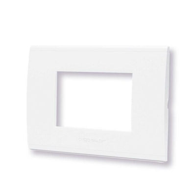 Placca 3 moduli bianco serie Living