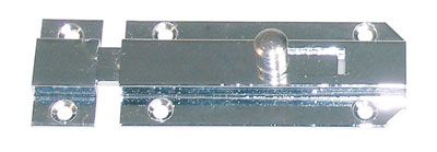 Catenaccio ottone con incontro 60mm cromo lucido