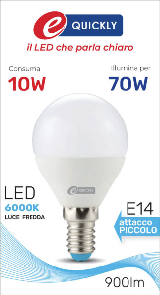 Lamp.sfera p45 led e14 10w 6000k