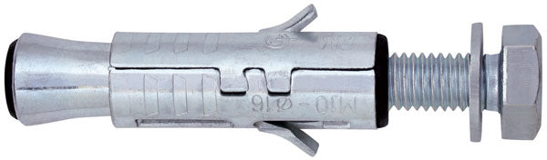 Tassello ancorante acciaio mm.12,0x50 con vite testa esag. blist.2pz.
