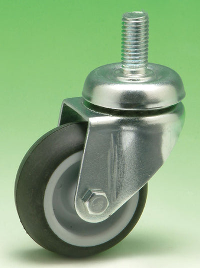 Ruota nylon/gomma c/perno d.40