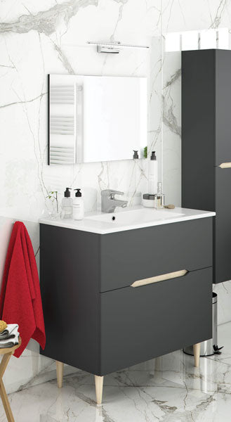 Mobile bagno lotto 2cassetti e 1piano 80x80x45h
