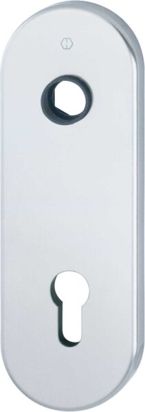 Placca Corta per Foro Yale Argento