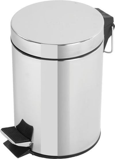 Pattumiera acciaio cromato 5 lt.