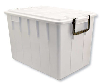 Cassa food box impilabile e sovrapp.c/coperchio 58x38x38 l.60 bianco