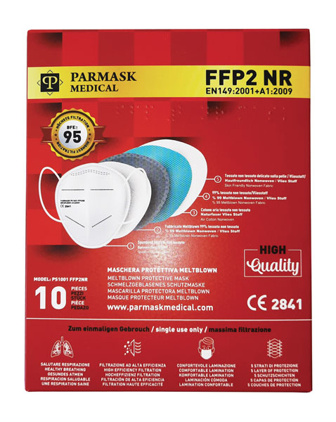 Mascherina ffp2 s/valvola bianca