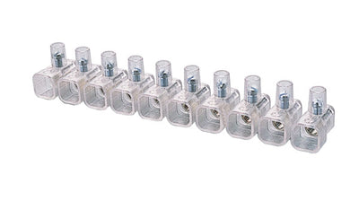 Morsettiera 12 poli 6 mmq(bl.10pz)