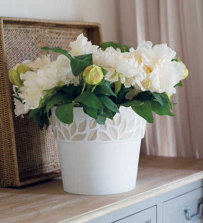 Vaso opera cloe d.25 bianco