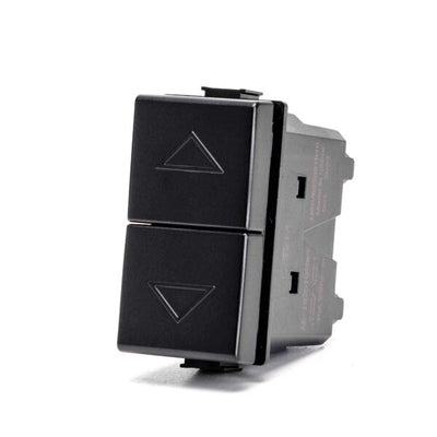 Interruttore Tapparella nero Serie Matix