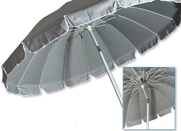 Ombrellone mare Luxury d.220 16 stecche colori assortiti